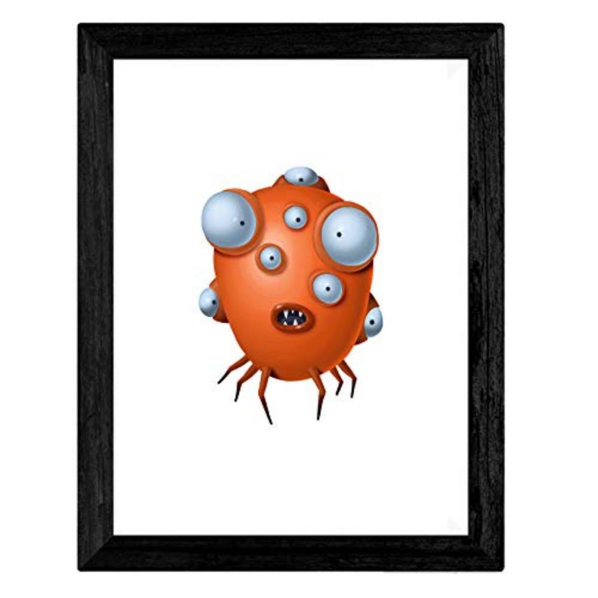 POSTER Set mit 4 Lustige Fischen A3 Rahmenlos - Klar, Papier (29.7/3cm) - Nacnic