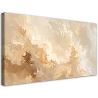LEINWANDBILD Abstraktion 120x60cm - Beige, Textil (120/60cm) - Feeby