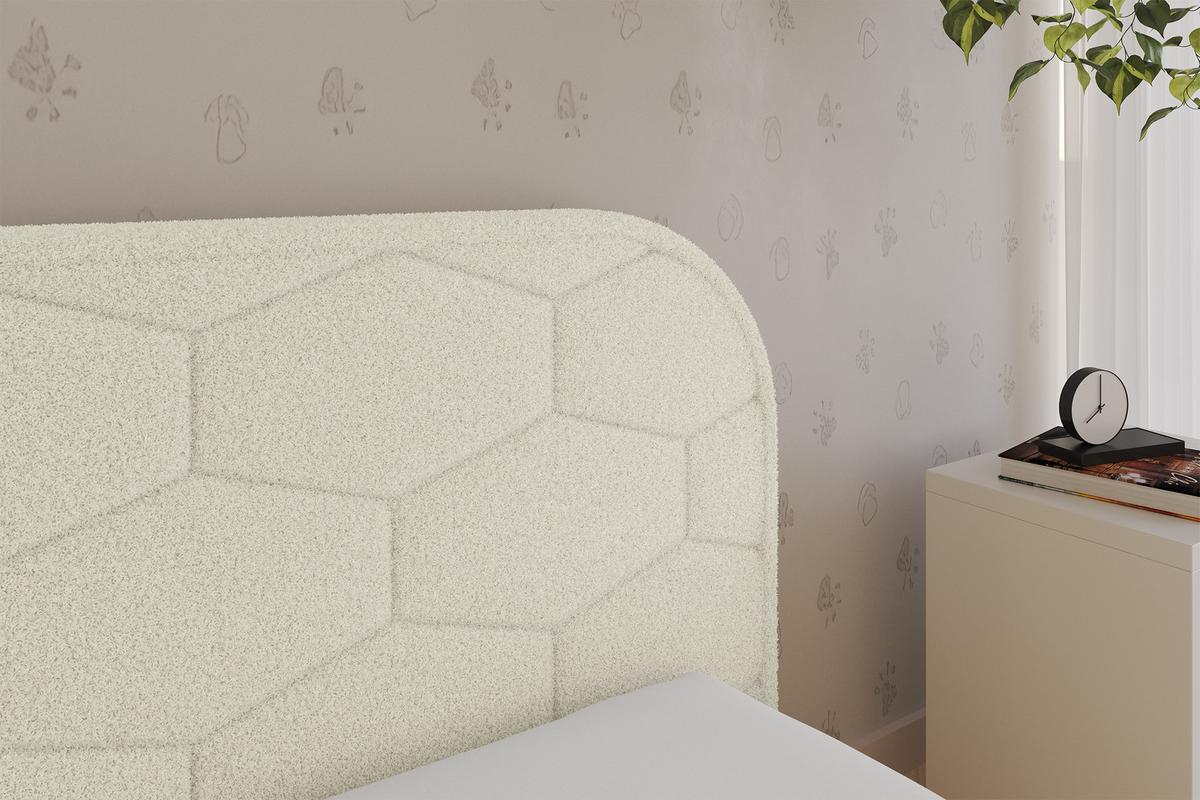 EINZELLBETT Jugendbett mit Bettkasten und Matratze H3/H4, Links - JAXY 80x200 Beige - Champagner, Holzwerkstoff/Textil (80/200cm) - ALTDECOR