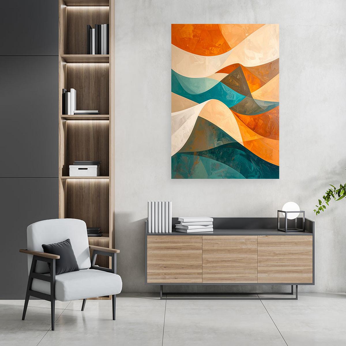 LEINWANDBILD 3D und geometrisch 30x45cm - Multicolor, Textil (30/45cm) - Feeby