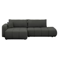 ECKSOFA Furyn O, Seite: Links - Schwarz, Holzwerkstoff/Kunststoff (262/145cm) - MIRJAN24
