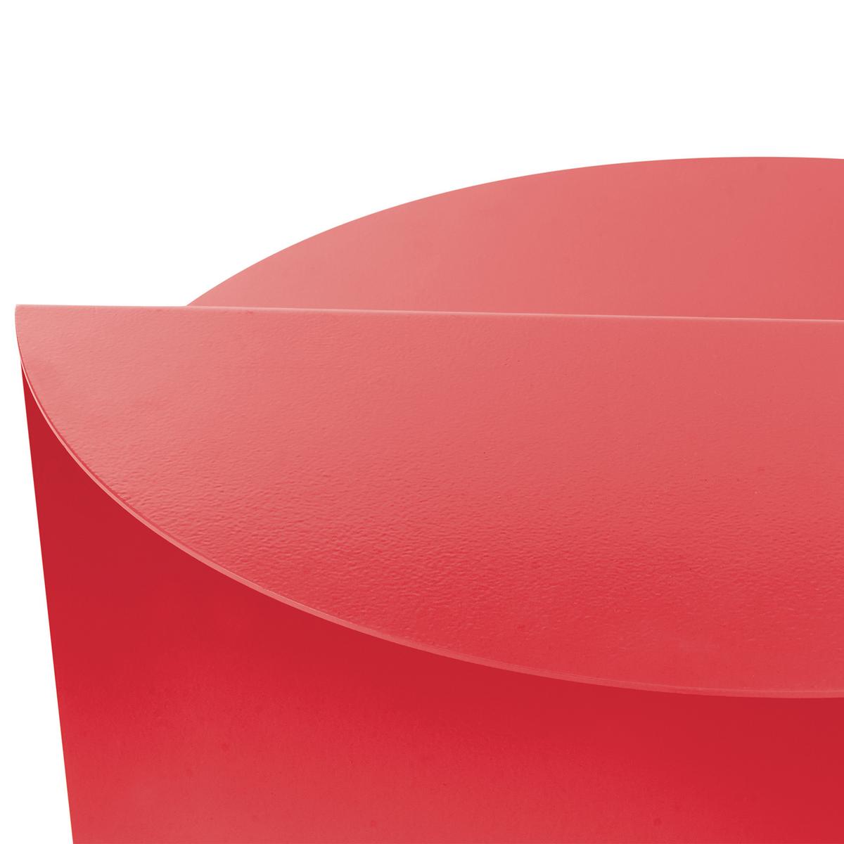 BEISTELLTISCH Metall Rot Taggart - Rot, Metall (40/40/45cm) - Beliani
