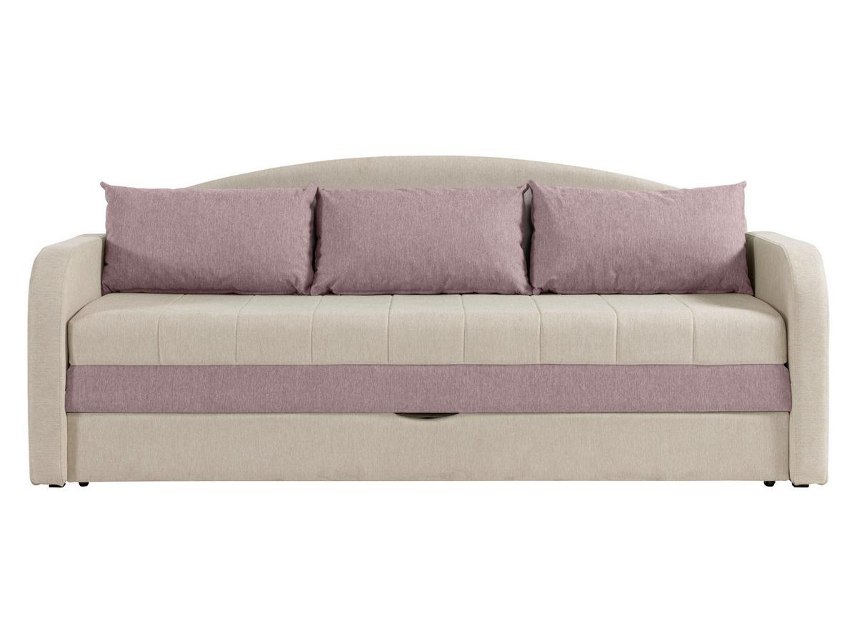 SCHLAFSOFA Tenus - Beige/Schwarz, Holz/Textil (208/86/76cm) - MIRJAN24