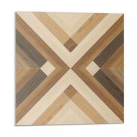 WANDPANEEL 9 Stück 30x30 cm selbstklebend Axenta - Braun, Kunststoff (30/1.6/30cm) - Wallfluent