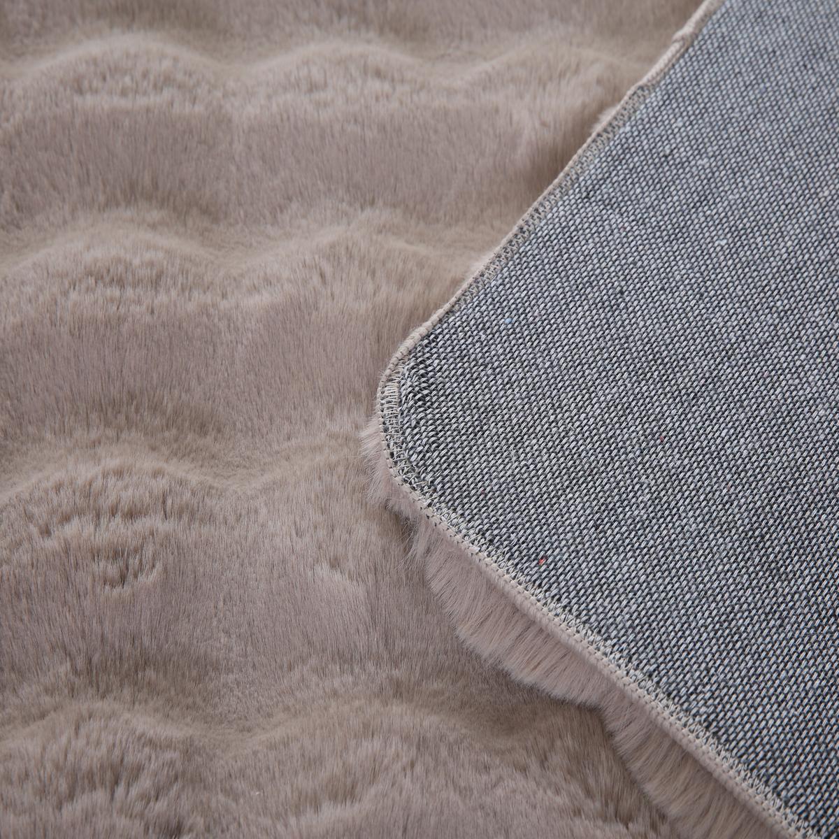 HOCHFLORTEPPICH Waschbar NAUDERS, einfarbig, Beige, 140 x 200 cm - Beige, Textil (200/140cm) - KADIMA DESIGN