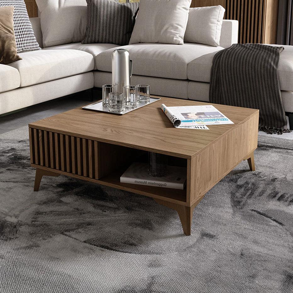 COUCHTISCH Esteban Holz - Braun, Holzwerkstoff (80/80/32cm) - Petits-meubles