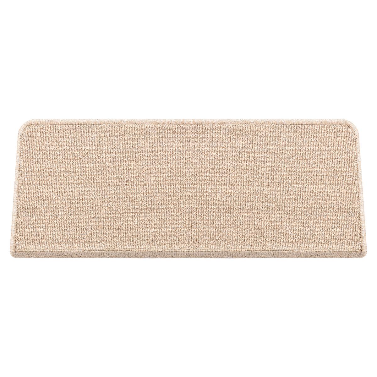 STUFENMATTEN-SET 15 TLG. - Beige, Kunststoff (24/65/0.7cm) - [en.casa]