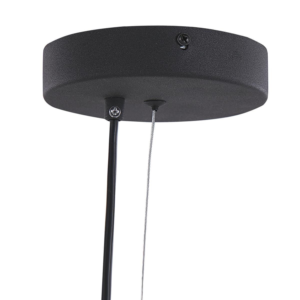 HÄNGELEUCHTE Mali 13/65/159 cm - Schwarz, Metall (13/65/159cm) - Beliani