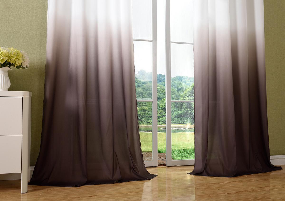 VORHANG FARBVERLAUF HxB 245x140 cm Braun - Braun, Textil (140/245cm) - Gardinenbox