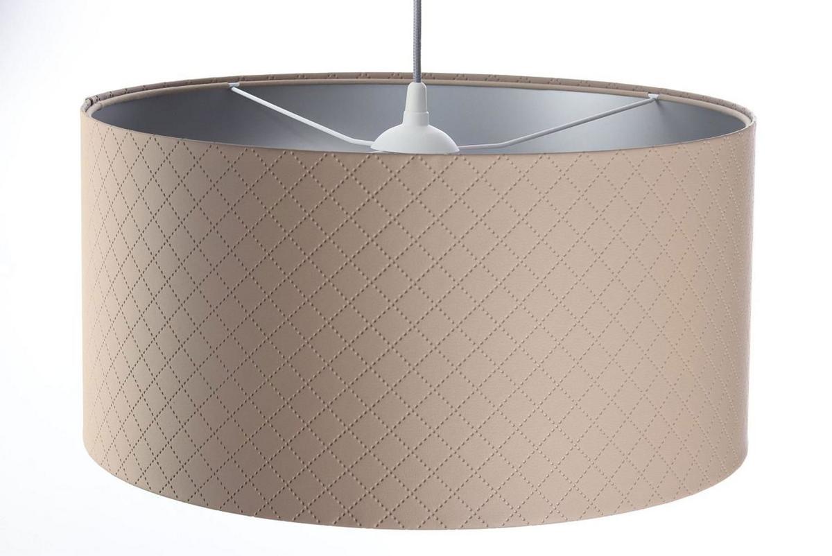 HÄNGELEUCHTE Silber 60/30 cm - Beige/Silberfarben, Kunststoff (60/1.1/30cm) - ONZENO