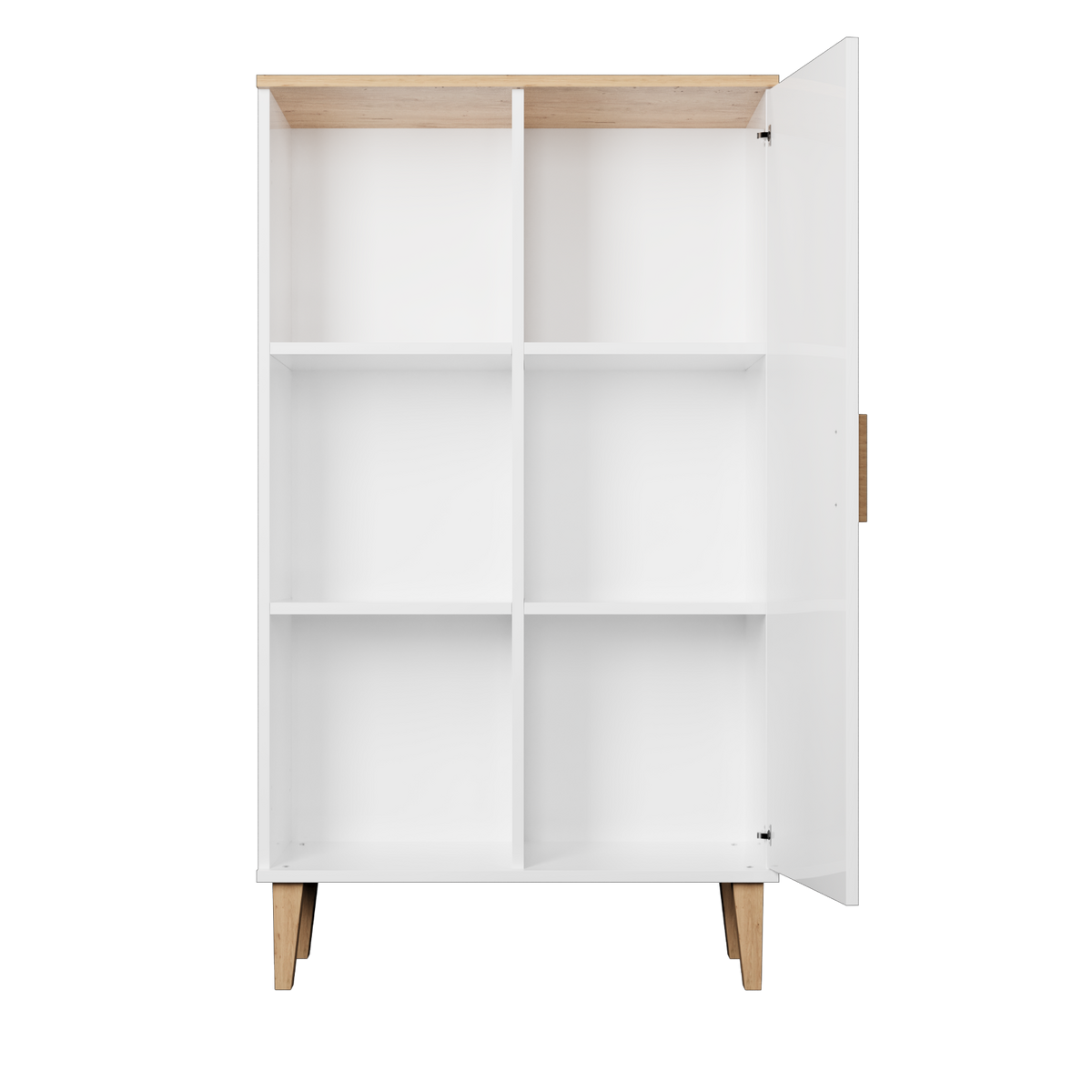 BÜCHERREGAL Denver Weiß 80/120/35 cm - Weiß, Holzwerkstoff (80/120/35cm) - RAUMHIRSCH FURNITURE