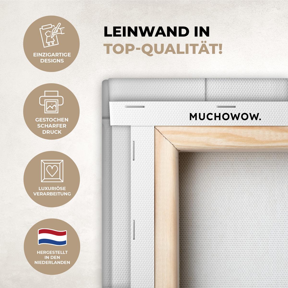 LEINWANDBILD Affe - WC - Zeitung - Schwarz-Weiß - Humor Wandbild Wohnzimmer 50x70 cm - Hellgrau, Textil (50/70cm) - MuchoWow