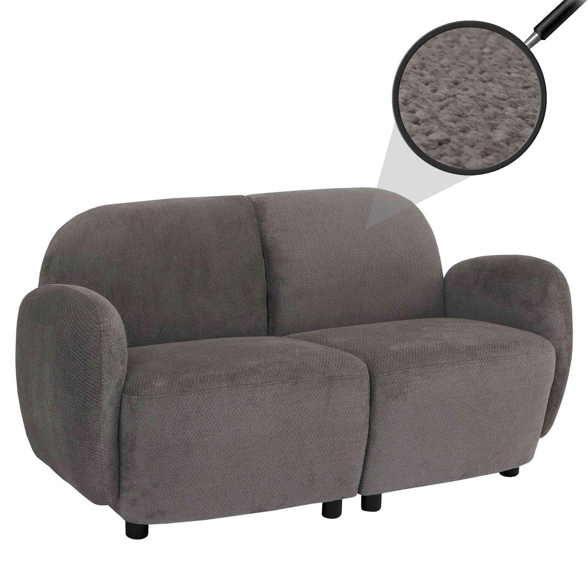 2ER-SOFA Cremeweiß - Creme, Textil (148/77/79cm) - MCW