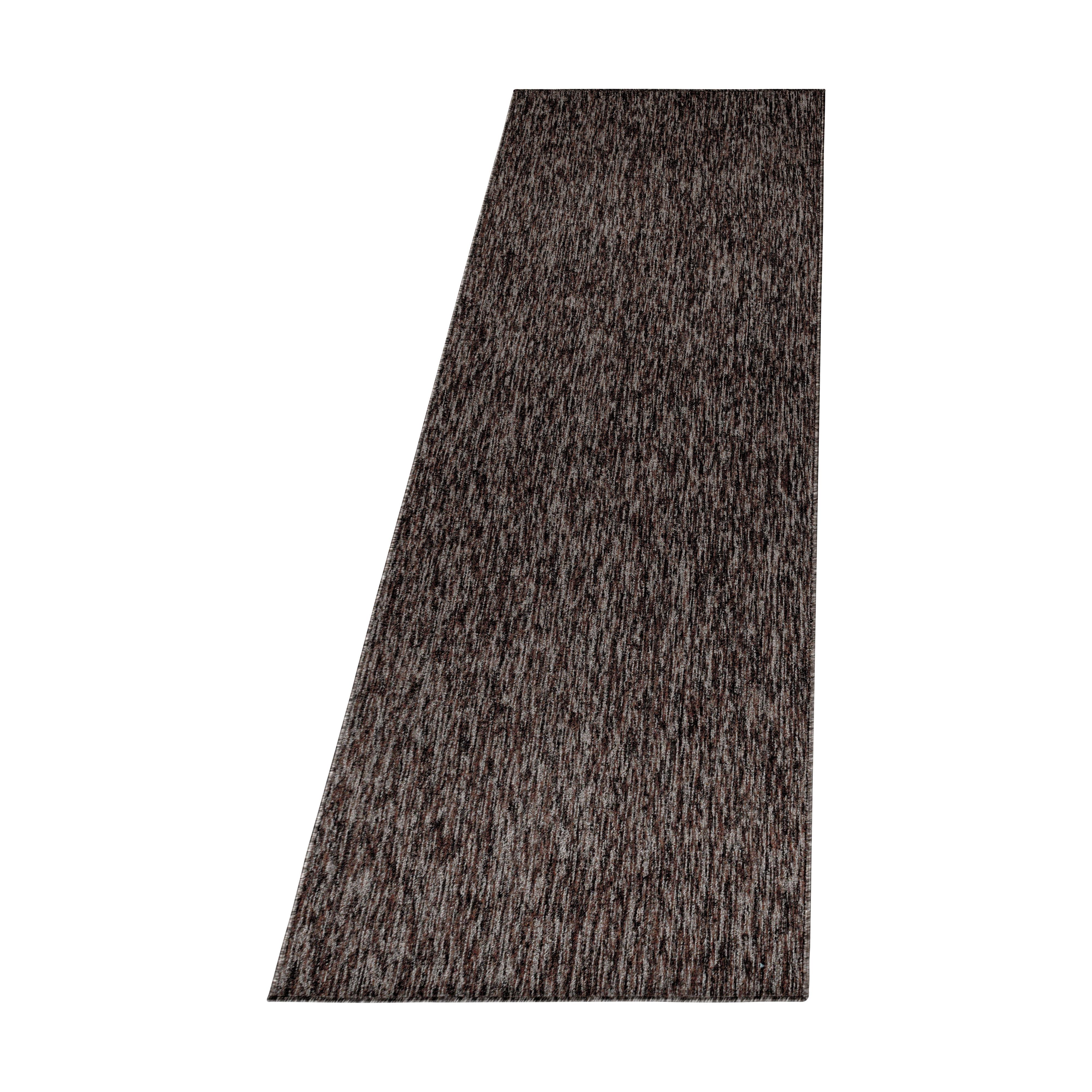 KURZFLORTEPPICH AMMER, einfarbig, Braun, 80 x 250 cm - Braun, Textil (250/80cm) - KADIMA DESIGN