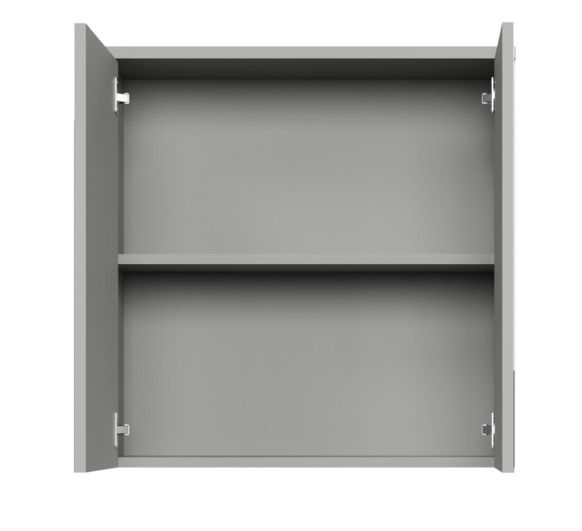 SPIEGELSCHRANK Toledo Grau Matt - 60 x 20 x 60 cm - Grau, Holz (60/60/20cm) - Badplaats