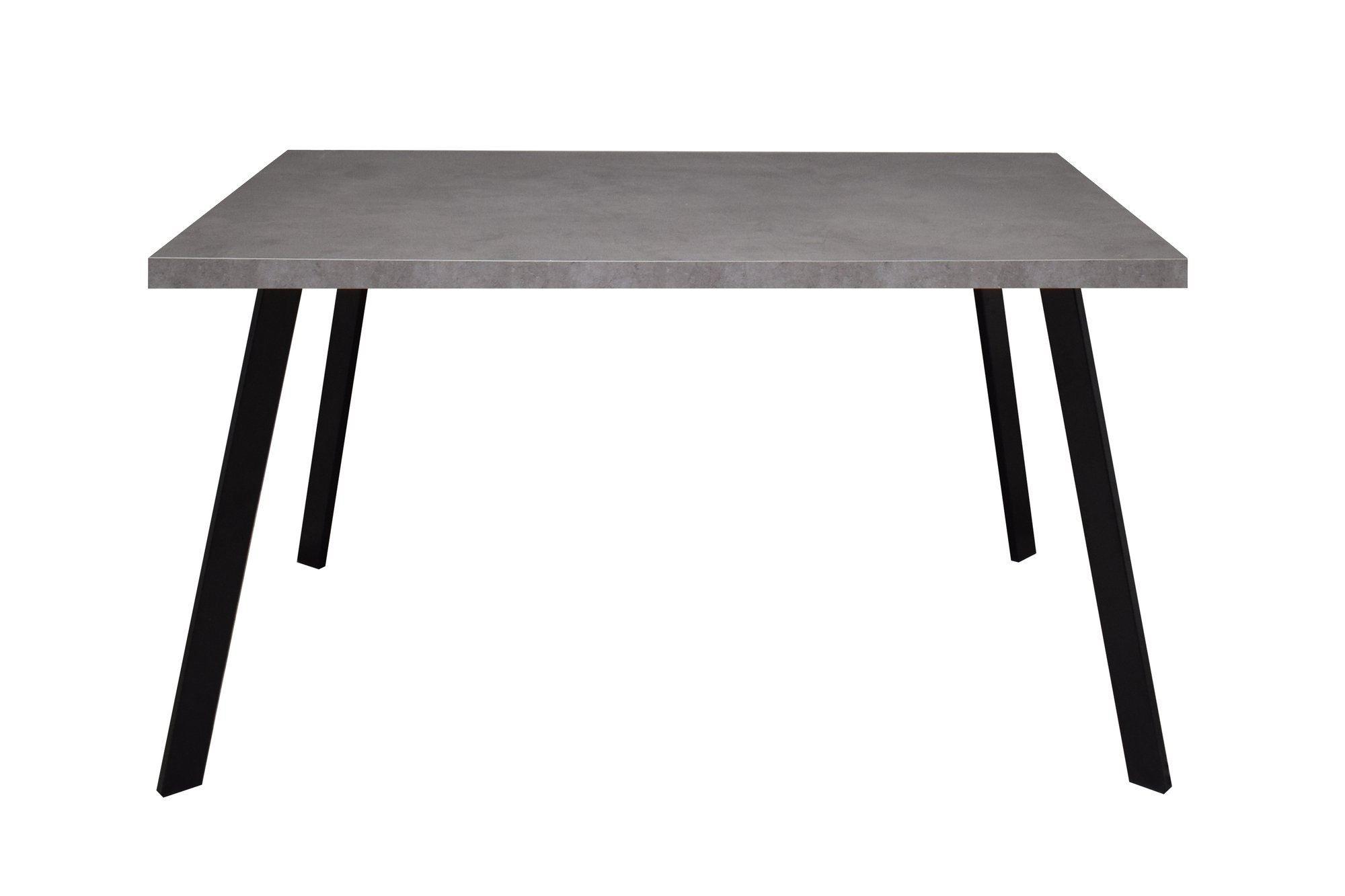 ESSTISCH rechteckig Ediva 1 180 x 90 x 75 Esszimmertisch Schwarz/Graphit - Grau, Metall (180/90/75cm) - 58aufmkessel