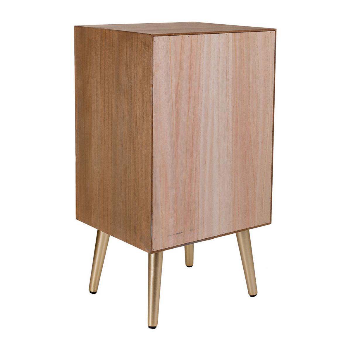 NACHTTISCH aus Holz, braun, 40x35x71cm - Braun, Holz (40/71/35cm) - Wanderlust