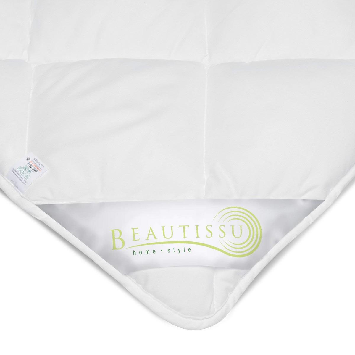 BETTDECKE BeauNuit SD 155x220cm Leicht (2tlg) - Weiß, Textil (155/220cm) - Beautissu 