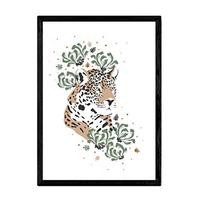 POSTER Leopard-Gesichts A3 Rahmenlos - Klar, Papier (29.7/5/42cm) - Nacnic