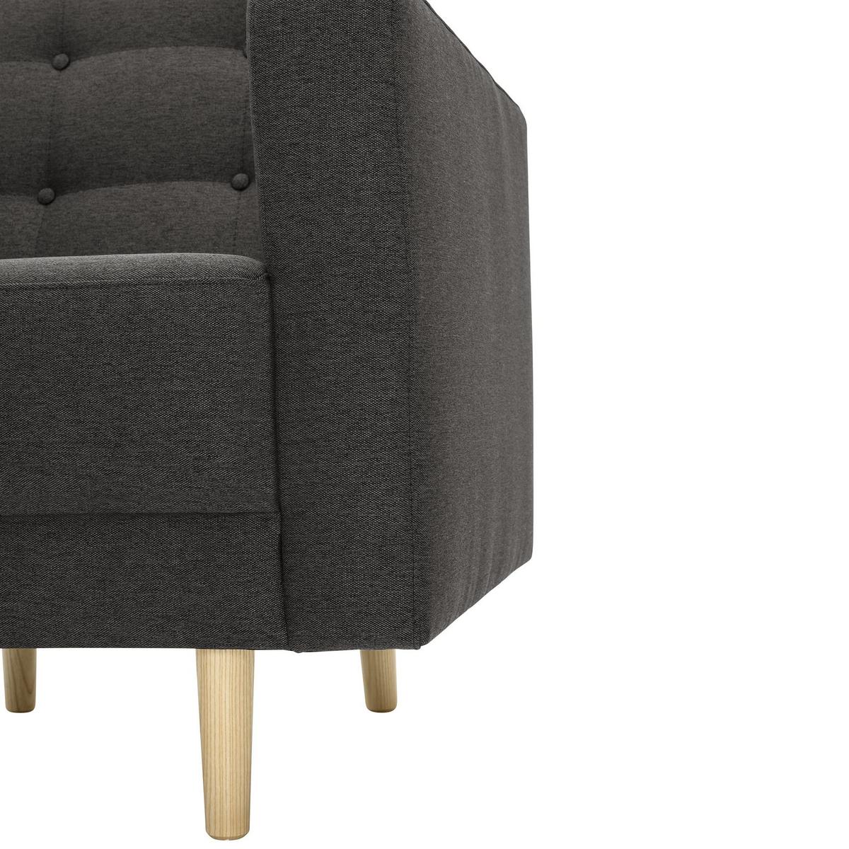 POLSTERSESSEL Kazia Flachgewebe anthrazit - Anthrazit, Kunststoff (75/81/83cm) - 58aufmkessel