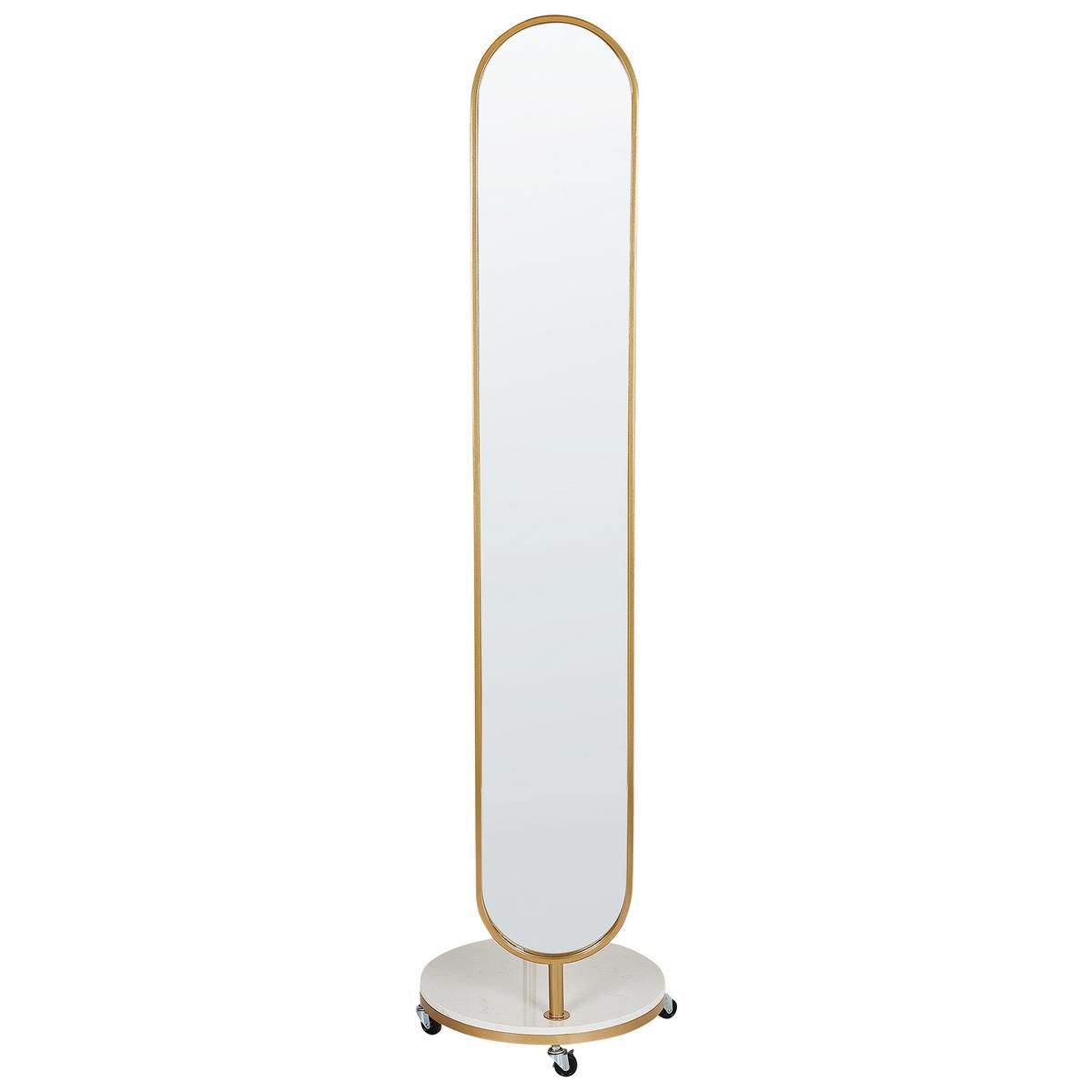 GARDEROBENSTÄNDER LORENA 172 cm Lorena - Goldfarben/Weiß, Metall (44/172/10cm) - Beliani