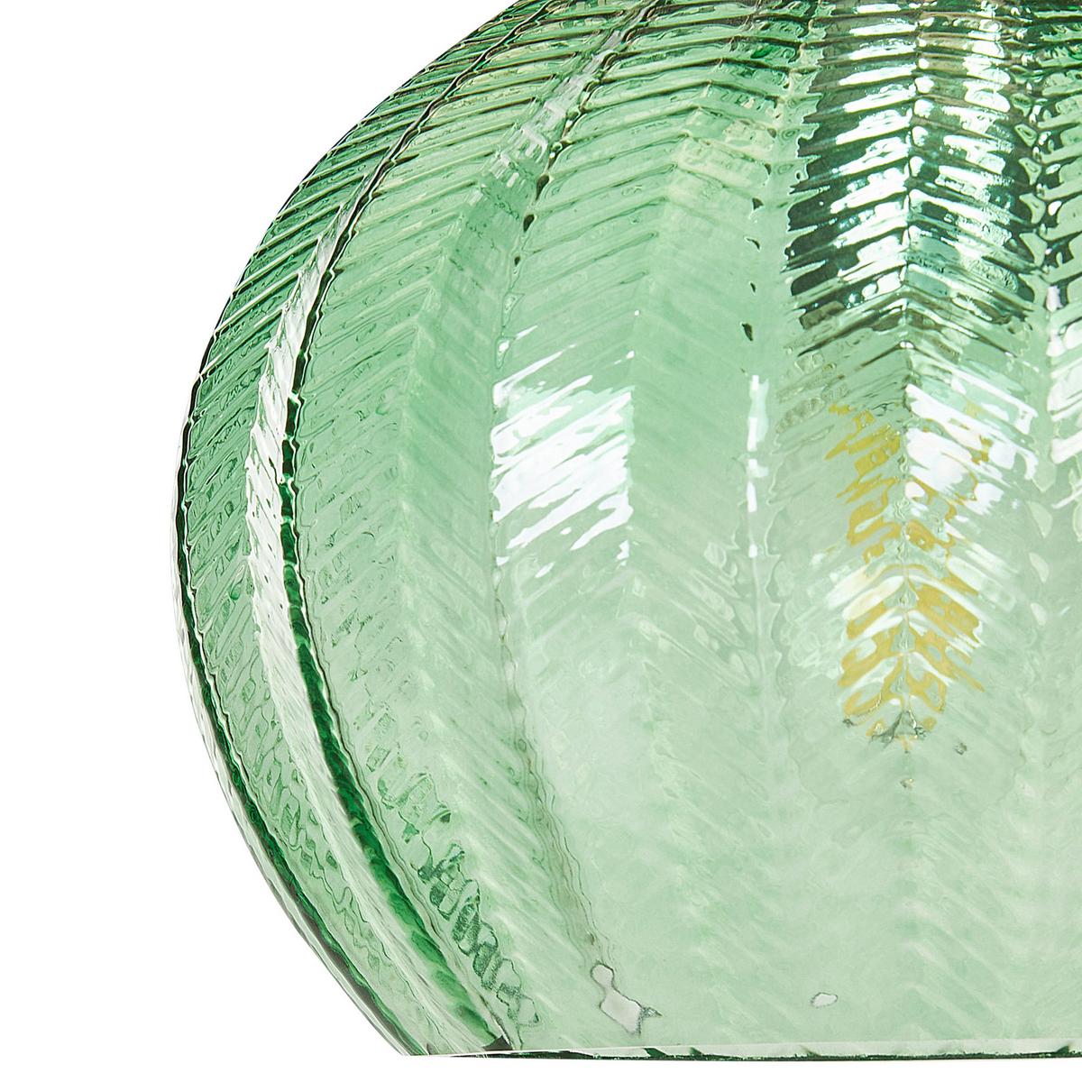 HÄNGELEUCHTE Keila 23/23/74 cm - Grün, Glas (23/23/74cm) - Beliani