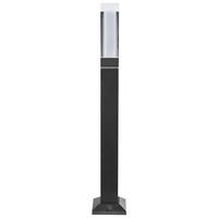 LED-POLLERLEUCHTE Schwarz Awuna - Schwarz, Metall (10/10/60cm) - Beliani