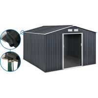 METALL-GARTENHAUS vegas Grau - Grau, Metall (330/210/372cm) - Habitat Garten