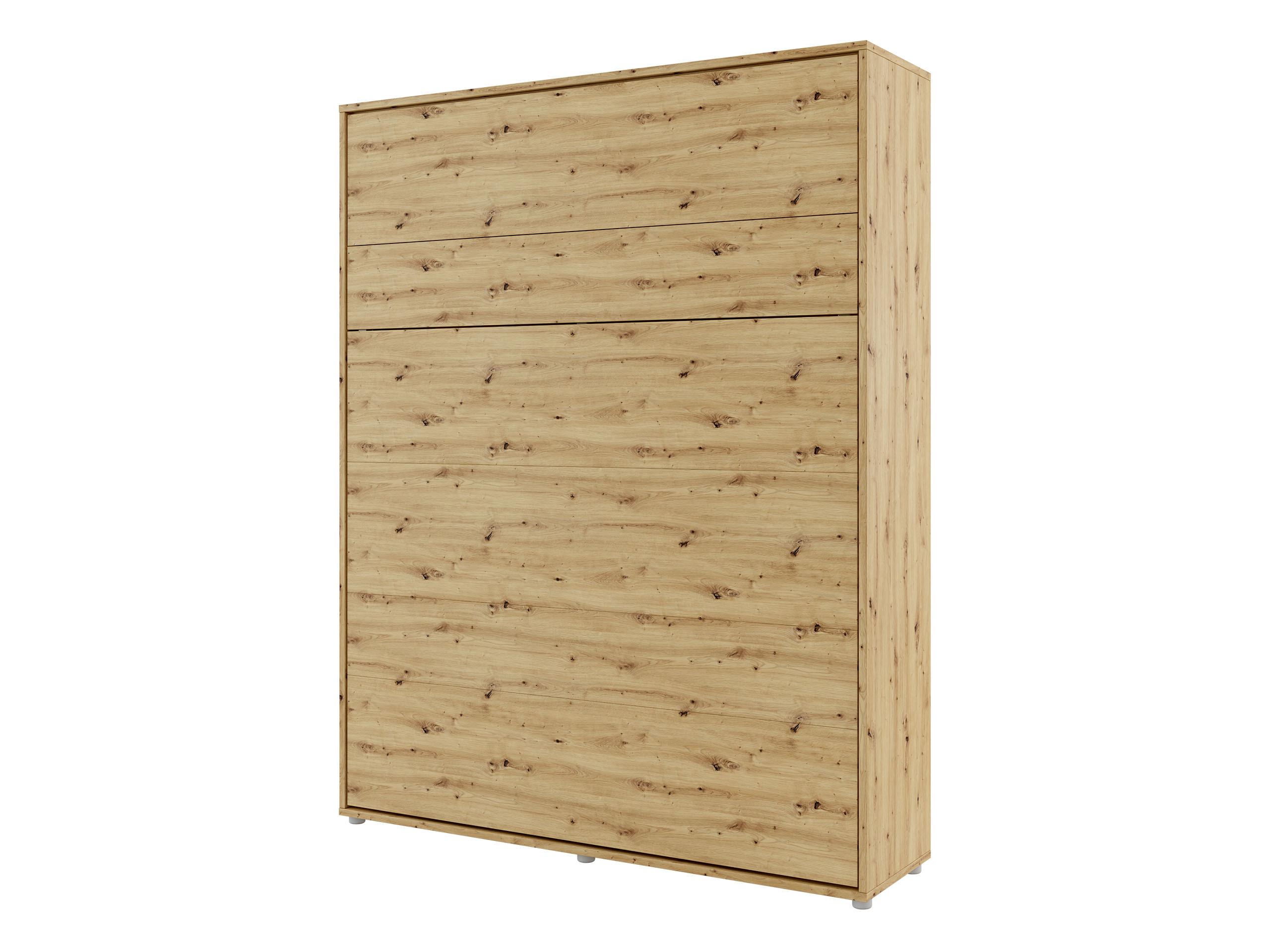 SCHRANKBETT Bed-Concept BC-12 160x200 mit zwei LED-Lampe - Eiche Artisan/Grau, Holz/Holzwerkstoff (160/200cm) - MIRJAN24