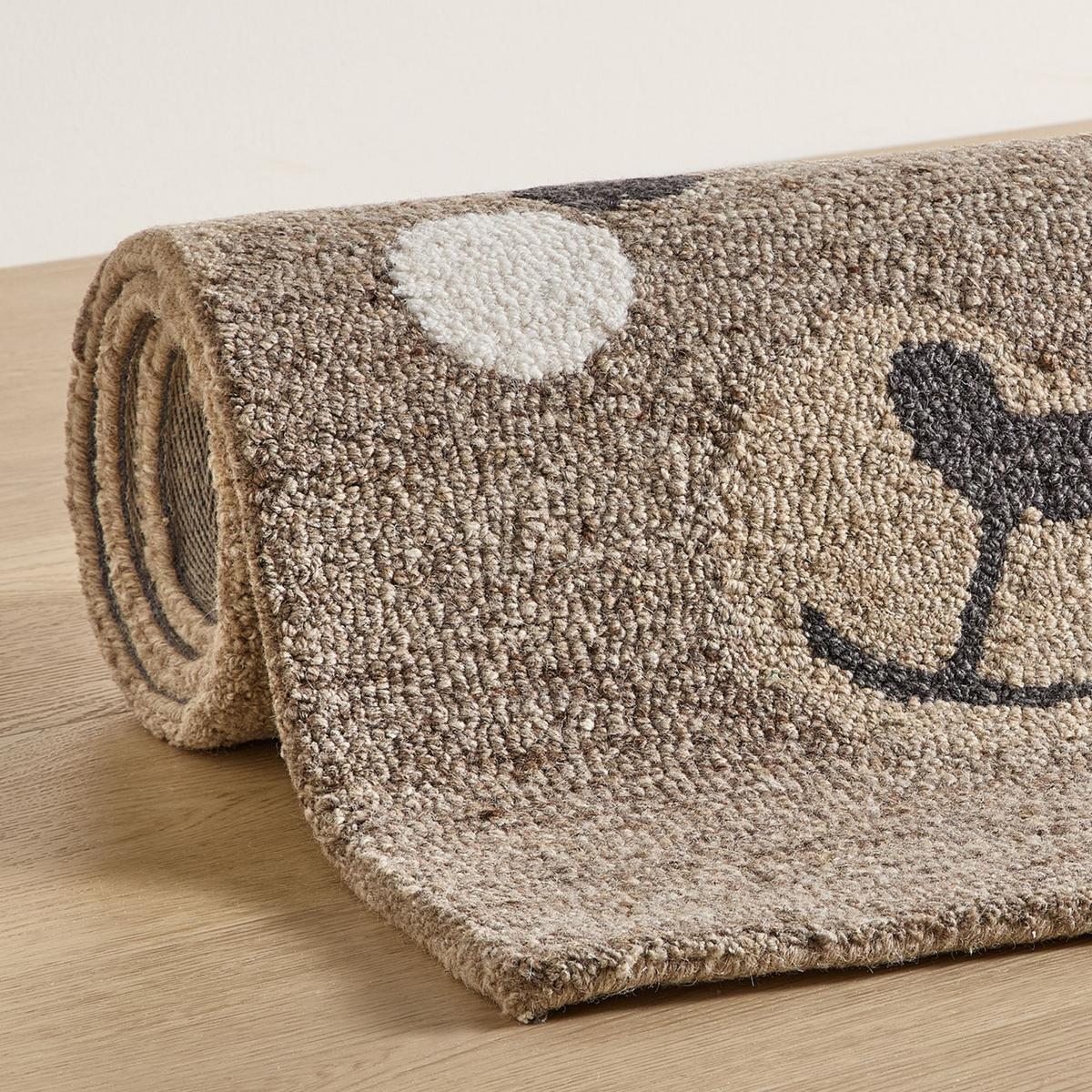HANDTUFTTEPPICH Natur Kids - Kinderteppich mit Alpaca Design 140 x 200 cm - Sandfarben, Textil (140/200cm) - Natur Pur