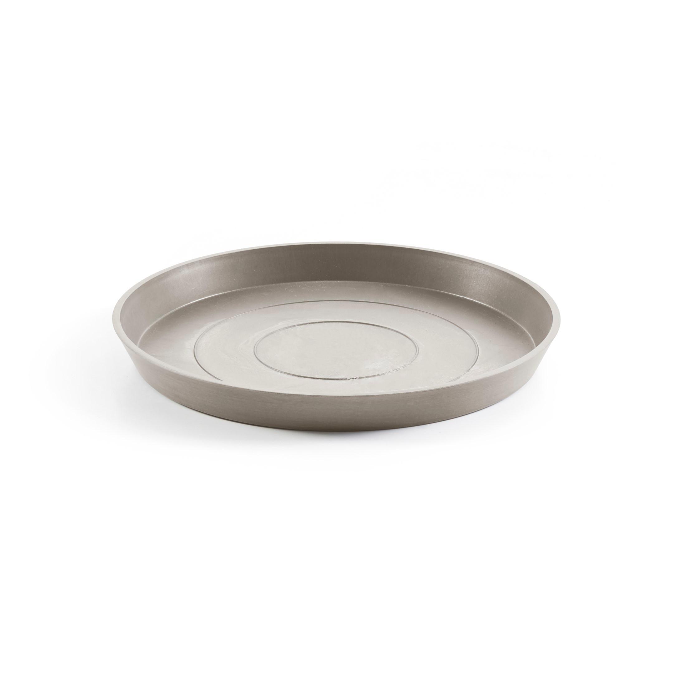 BLUMENTOPFUNTERSETZER rund 50,5/50,5/3,5 cm Taupe - Taupe, Kunststoff (50.5/3.5cm) - Ecopots