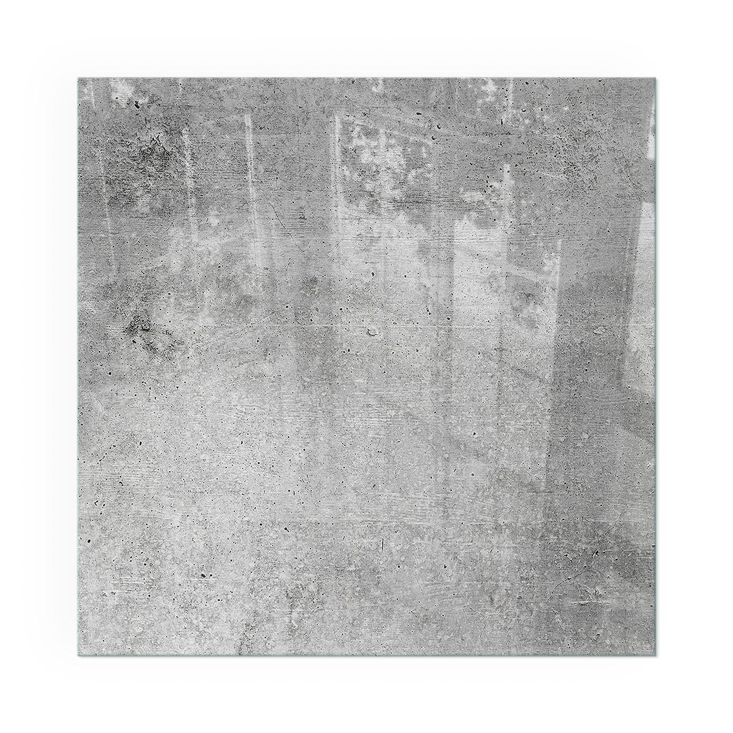 GLASPLATTE für Kamin 60x60 cm - Grau, Glas (60/60/0.4cm) - TULUP