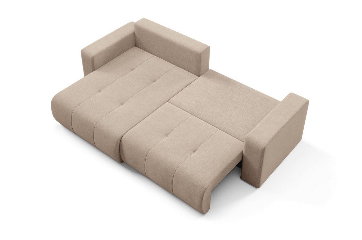 ECKSOFA Augusto - Beige, Holzwerkstoff/Textil (244/149cm) - Fun Möbel