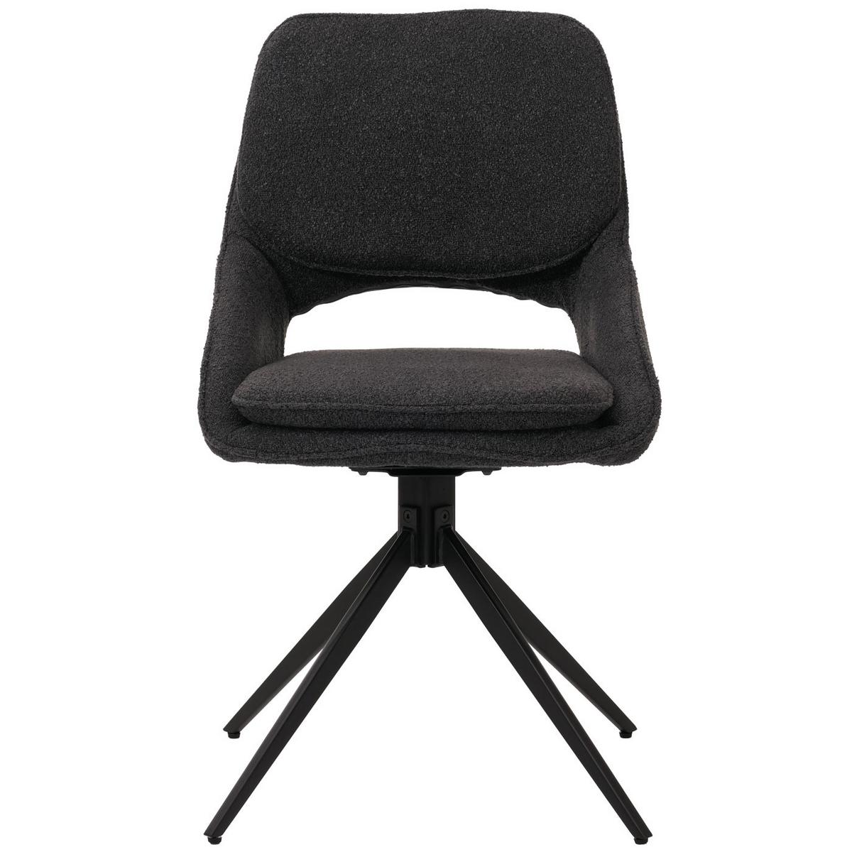 ESSZIMMERSTUHL Grau 2er-Set - Dunkelgrau/Grau, Textil (55/87/55cm) - MCW