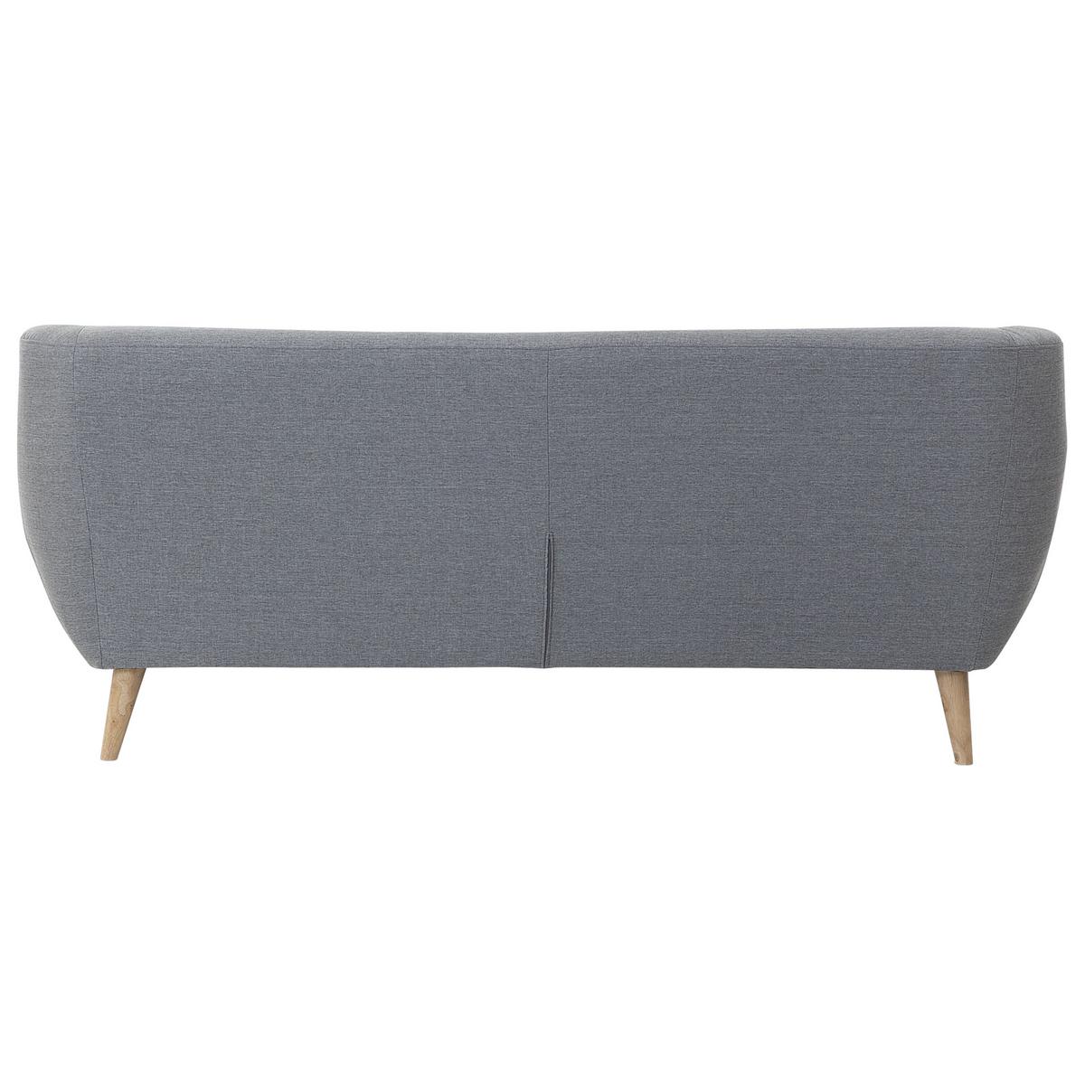 3-SITZER-SOFA hellgrau/hellbraun Motala - Hellbraun/Grau, Textil (182/76/83cm) - Beliani