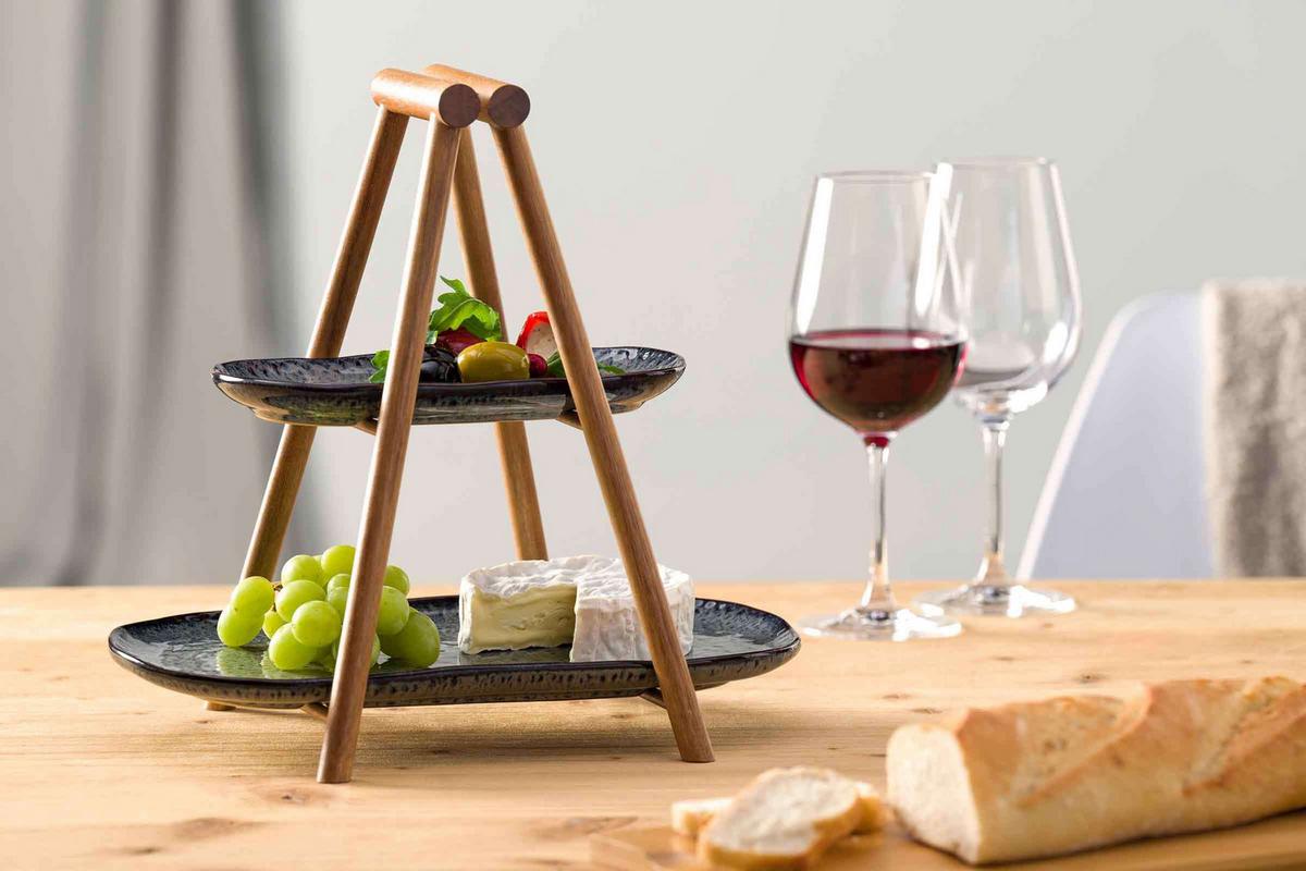 ETAGERE Matera anthrazit 31 cm - Anthrazit, Keramik (1/31cm) - Leonardo Living