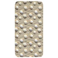 WC-VORLEGER Muscheln - Sand - Maritim Toilettenvorleger 60x120 cm - Sandfarben, Textil (60/1cm) - OnlyWow