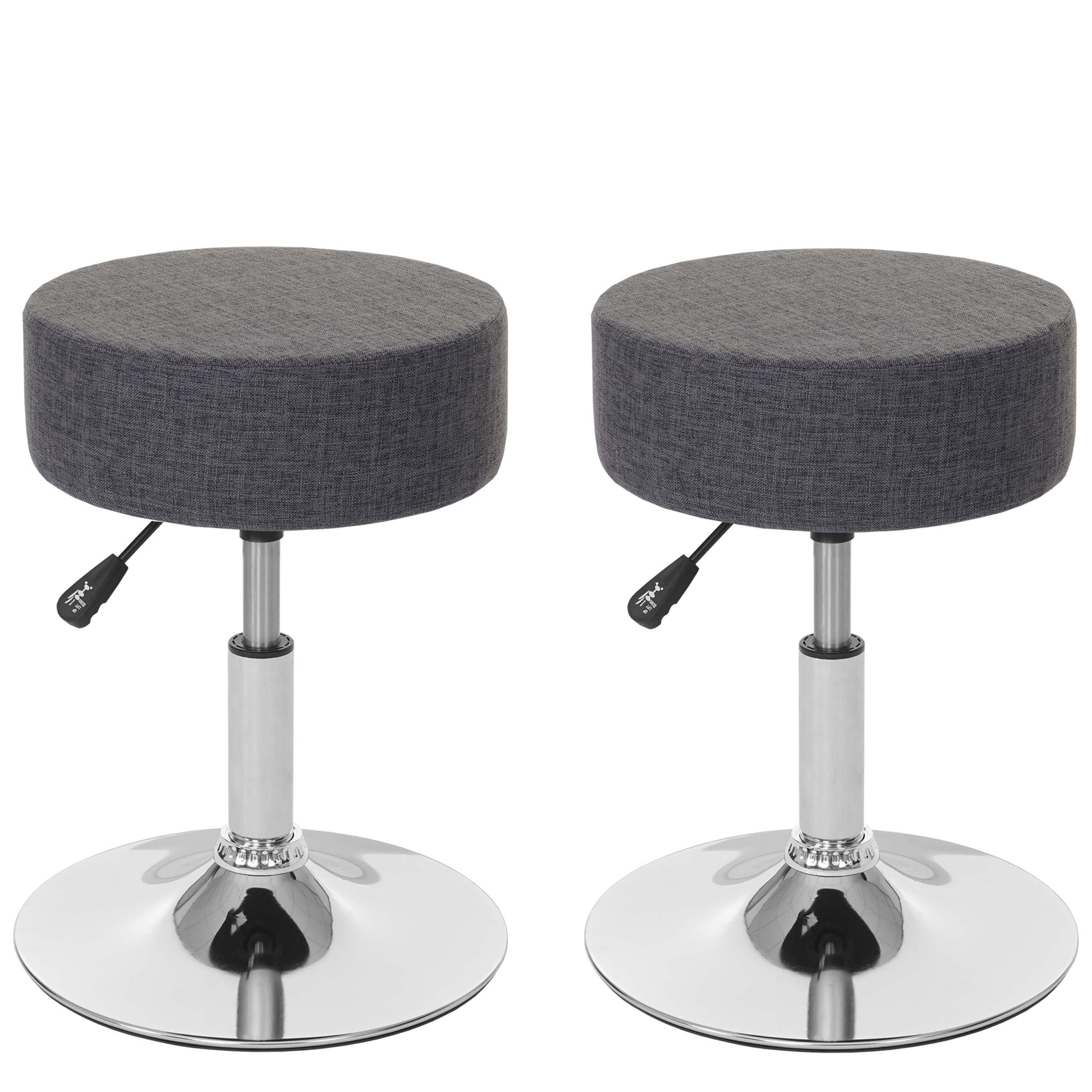 HOCKER Grau 2er-Set - Grau, Textil (35/55/35cm) - MCW