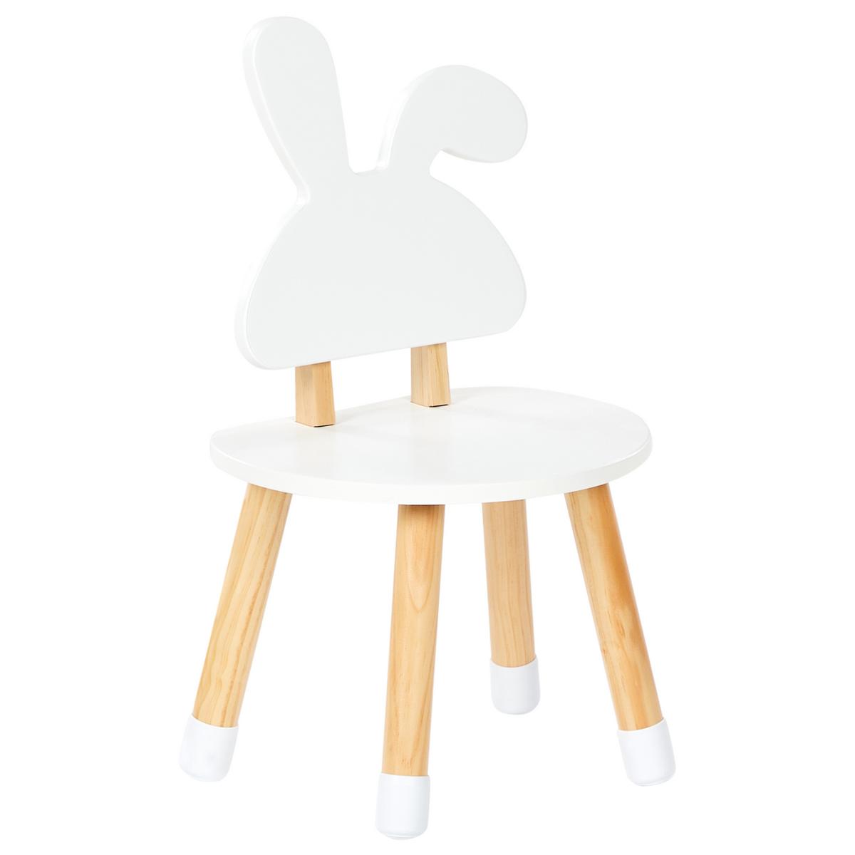 KINDERTISCH mit Stühlen Weiß Robin - Braun, Holzwerkstoff (60/50/60cm) - Beliani