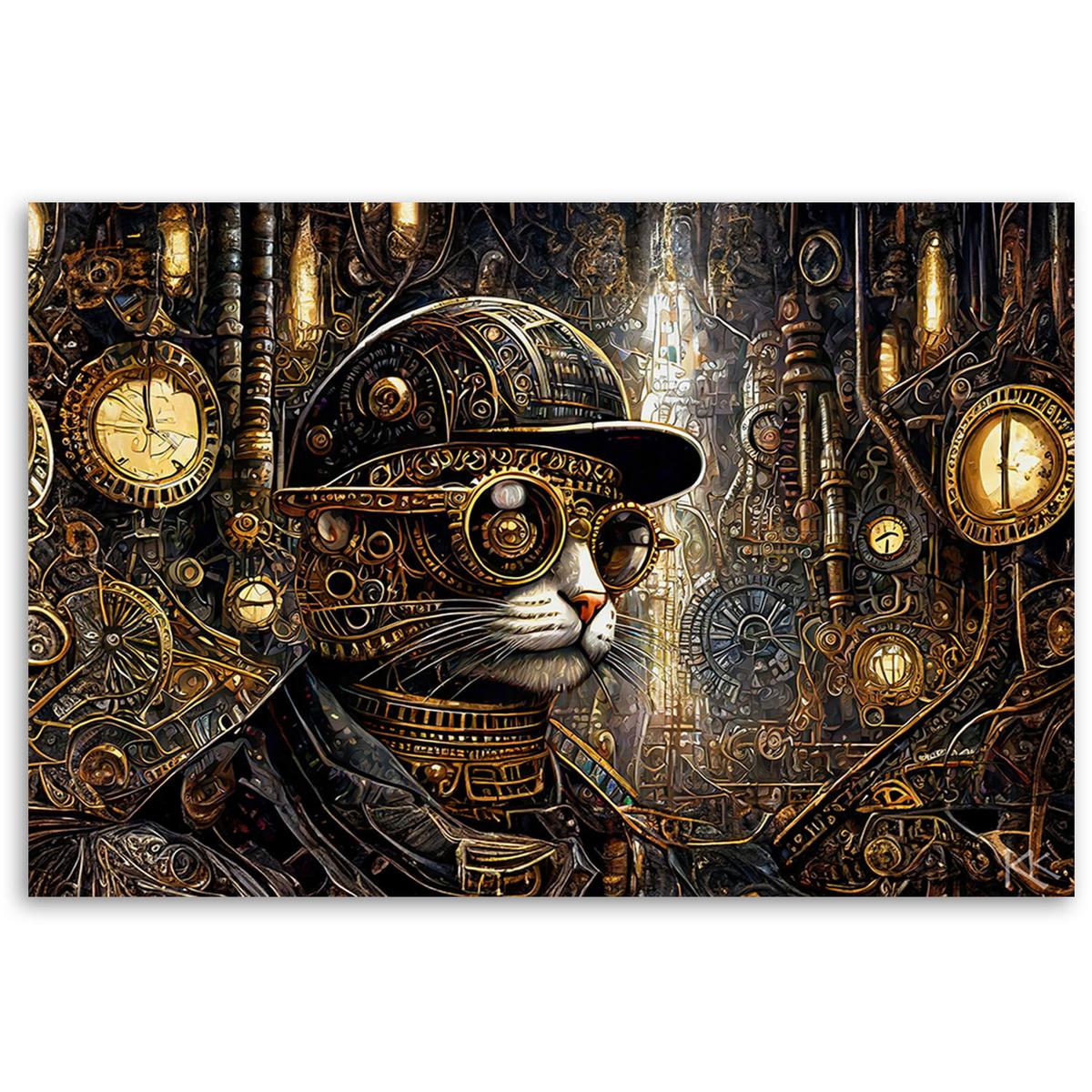 KUNSTDRUCK Gold 90/60 cm - Goldfarben, Textil (90/60cm) - KUNSTLOFT