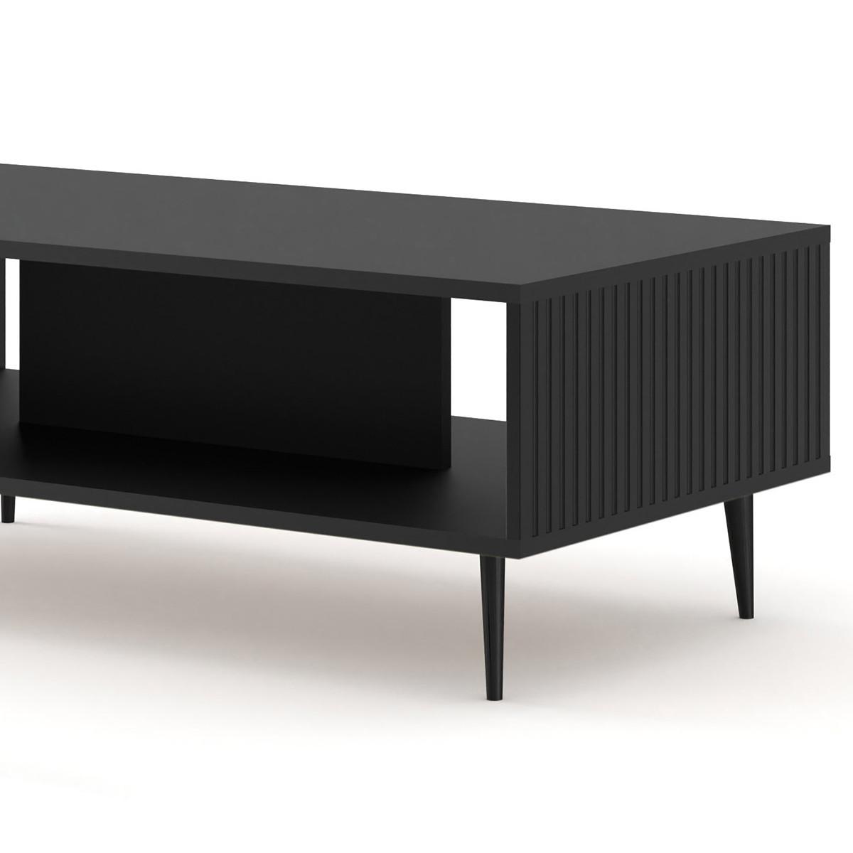 COUCHTISCH Philaé Schwarz - Schwarz, Holzwerkstoff (60/90/43cm) - Petits-meubles