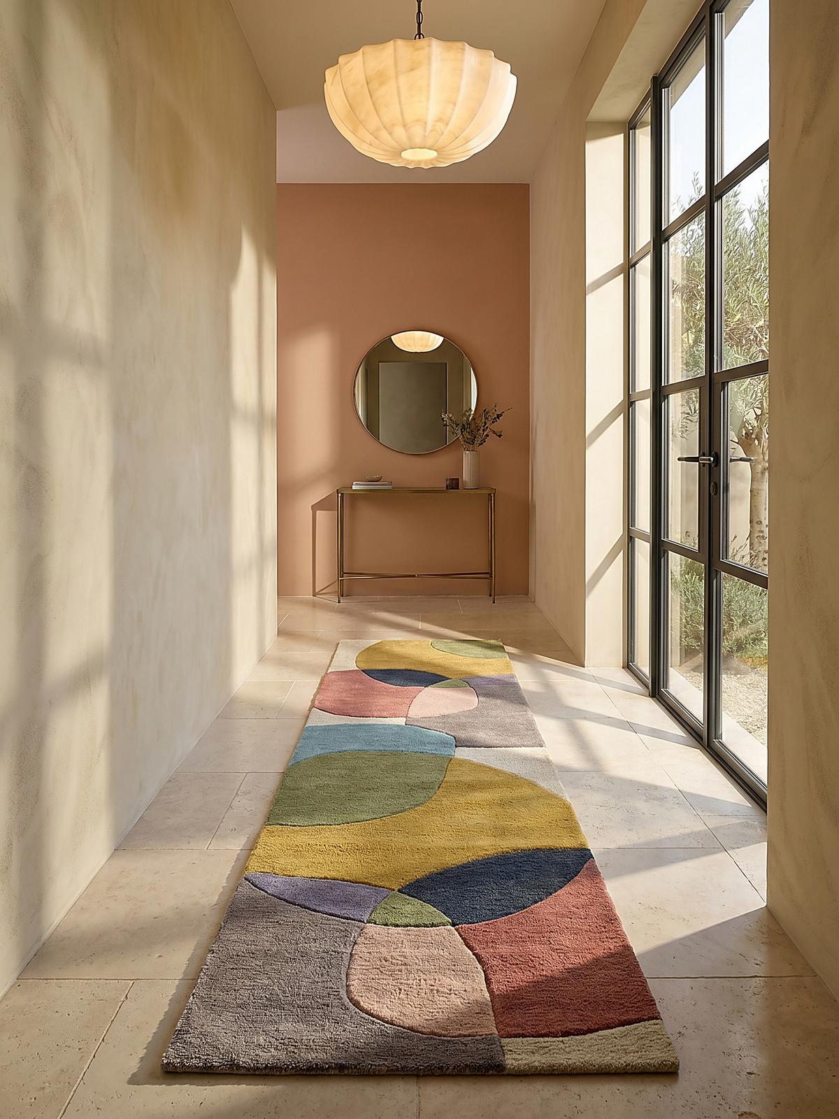 WOLLTEPPICH AIRE, abstrakt, aus Wolle, Bunt, 120 x 170 cm - Multicolor, Textil (170/120cm) - KADIMA DESIGN
