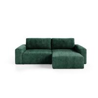 ECKSOFA Angela 3 Sitzplätze Tannengrün - Grün, Holz (252/149cm) - Petits-meubles