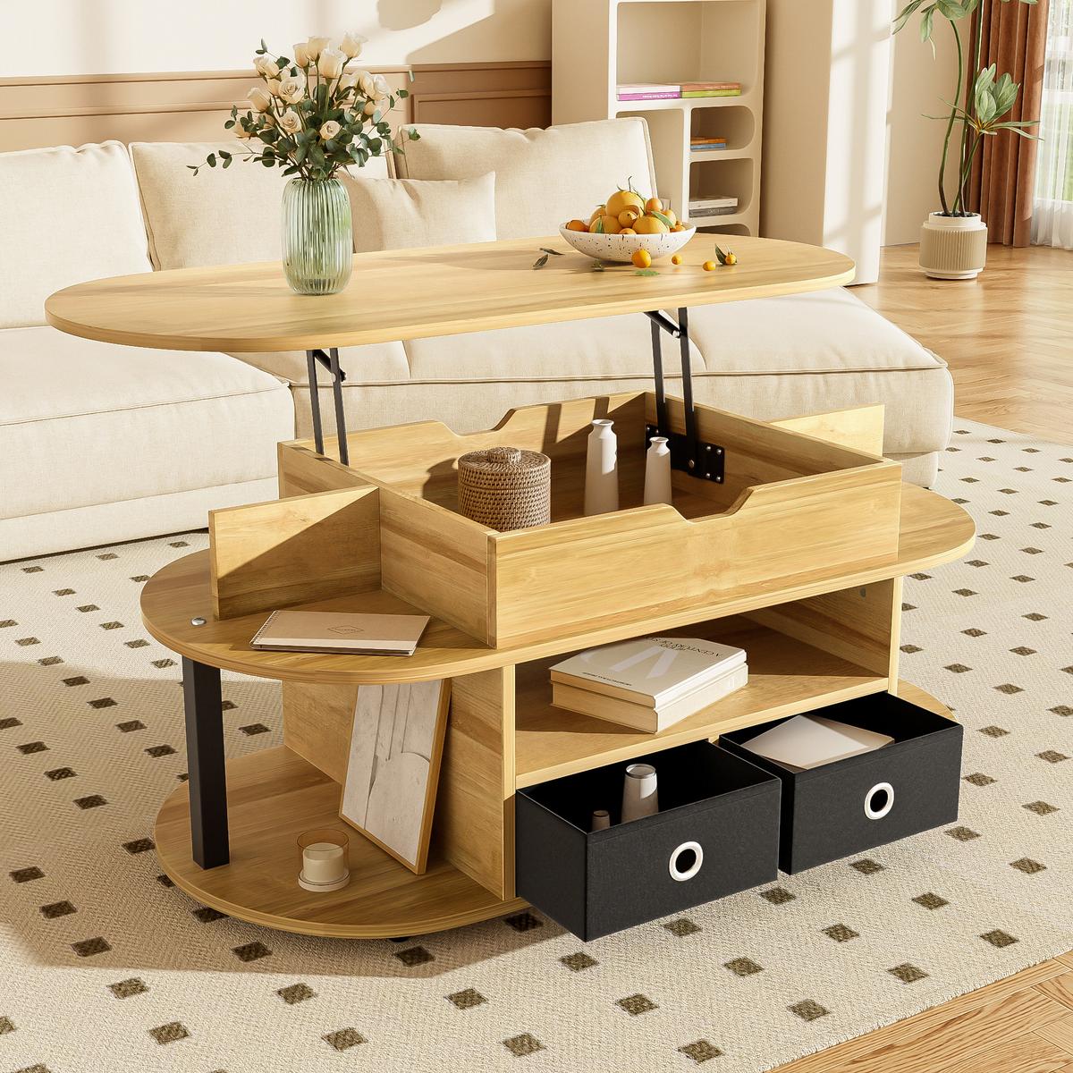 COUCHTISCH Brown 105/50/45 cm - Braun, Holz (105/50/45cm) - Urban Meuble