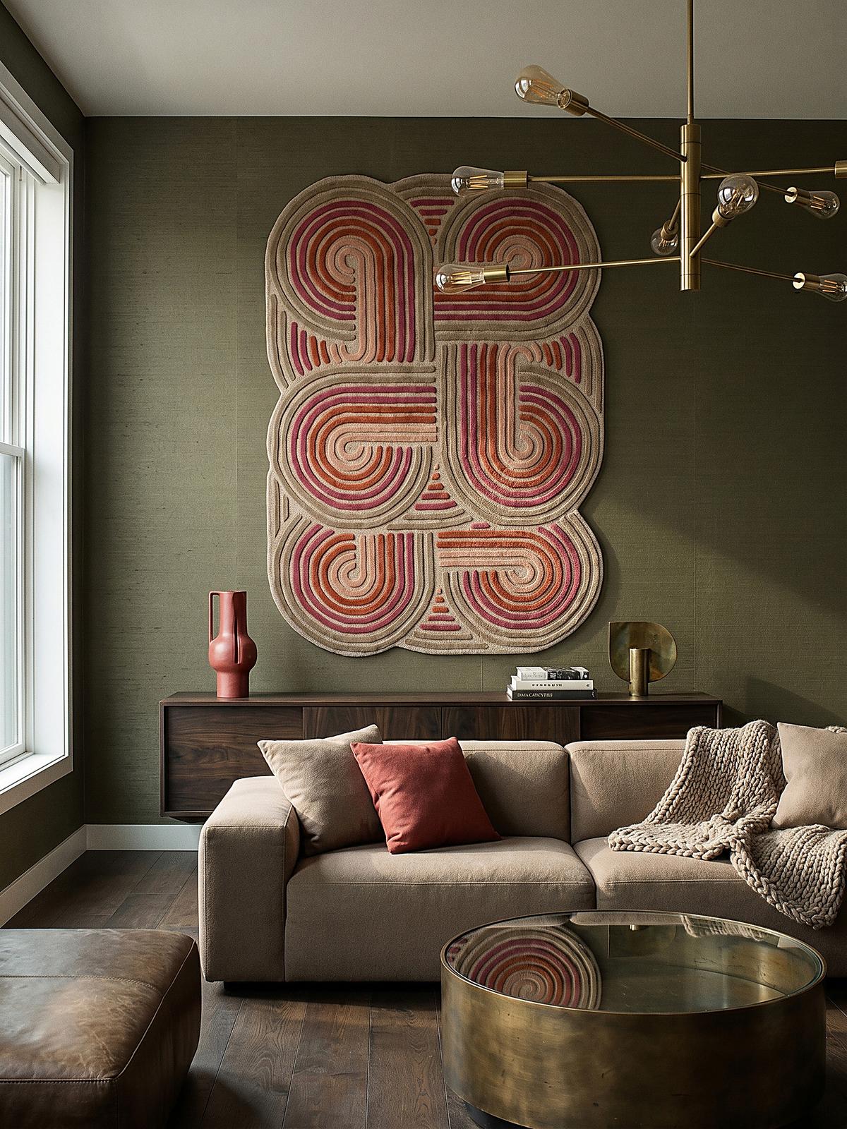 WOLLTEPPICH SOAR, abstrakt, Rosa, 200 x 300 cm - Rosa, Textil (300/200cm) - KADIMA DESIGN
