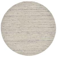 HANDWEBTEPPICH Pure 100x100 cm - Hellgrau, Textil (100/100cm) - THEKO
