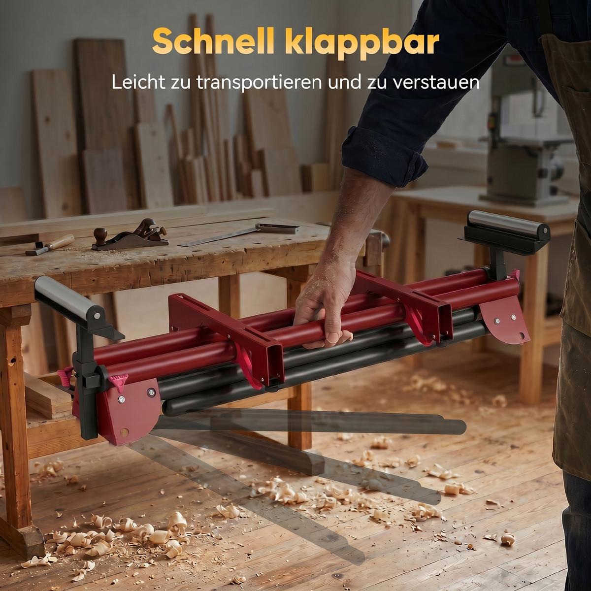 GEHRUNGSSÄGENSTÄNDER Metall Rot - Rot, Metall (94/63/76cm) - HOMCOM
