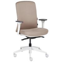 BÜROSTUHL Stoff Taupe Kamilon - Taupe/Beige, Textil (60/98/65cm) - Beliani