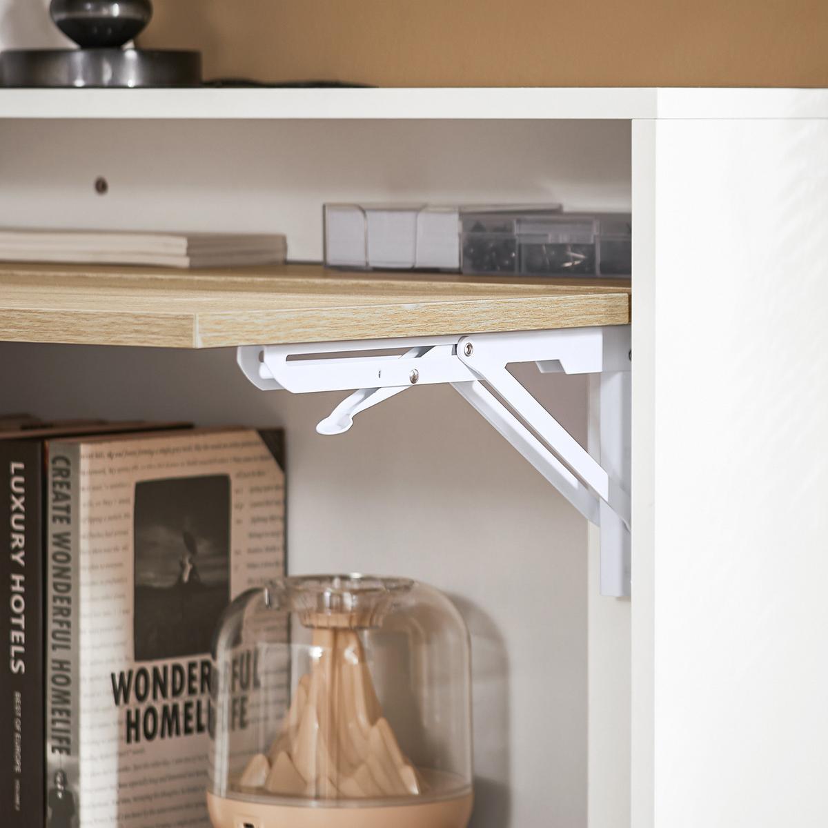 KLAPPTISCH Weiß - Weiß, Holz/Holzwerkstoff (54/70/85cm) - SoBuy