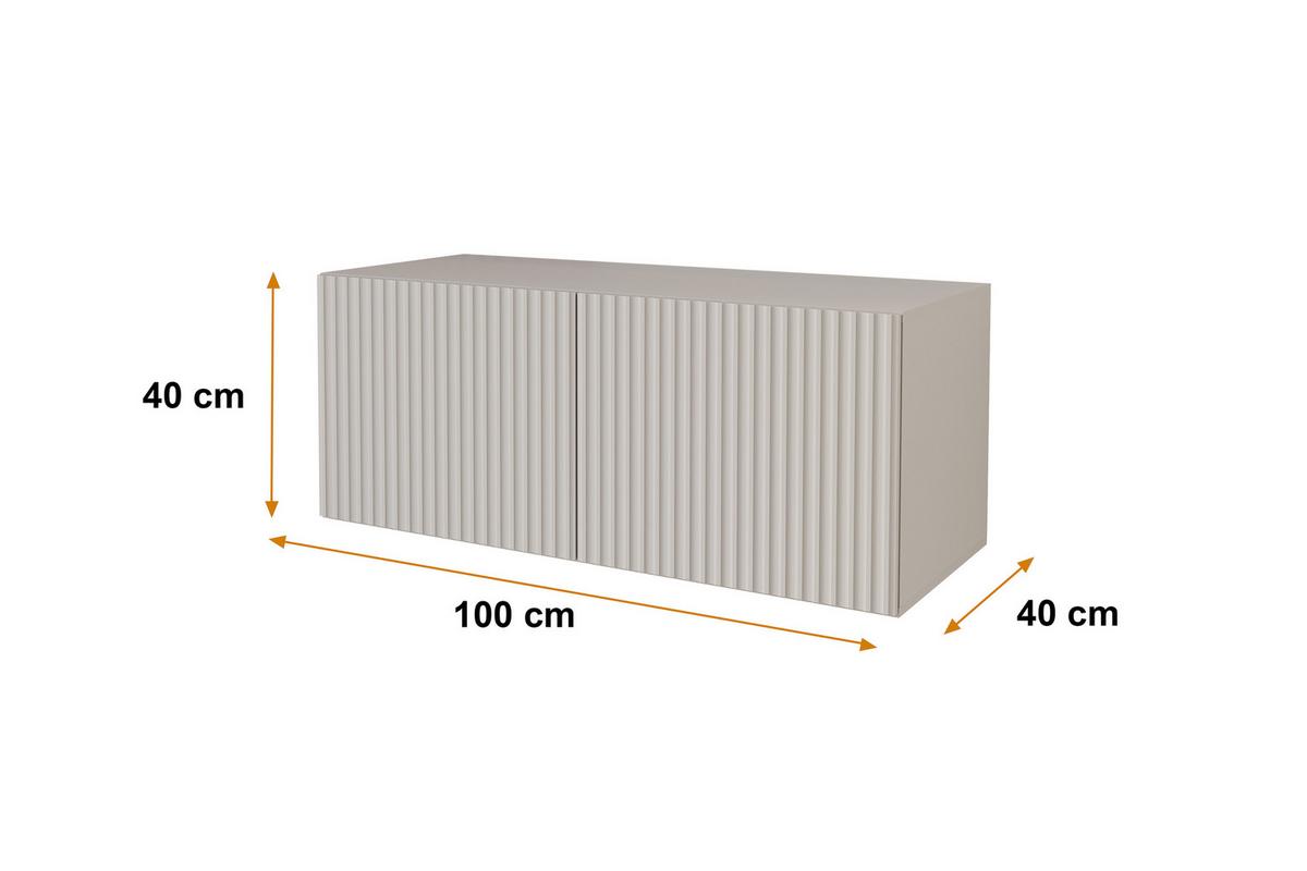 LOWBOARD NOA-2-W 100x40x40 cm - Kaschmir - Kaschmir, Holzwerkstoff (100/40/40cm) - ALTDECOR